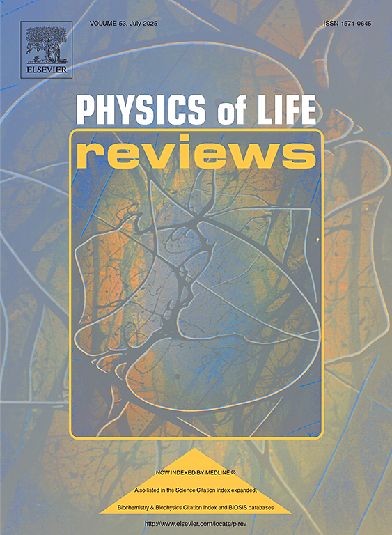 Physics of Life Reviews cover
